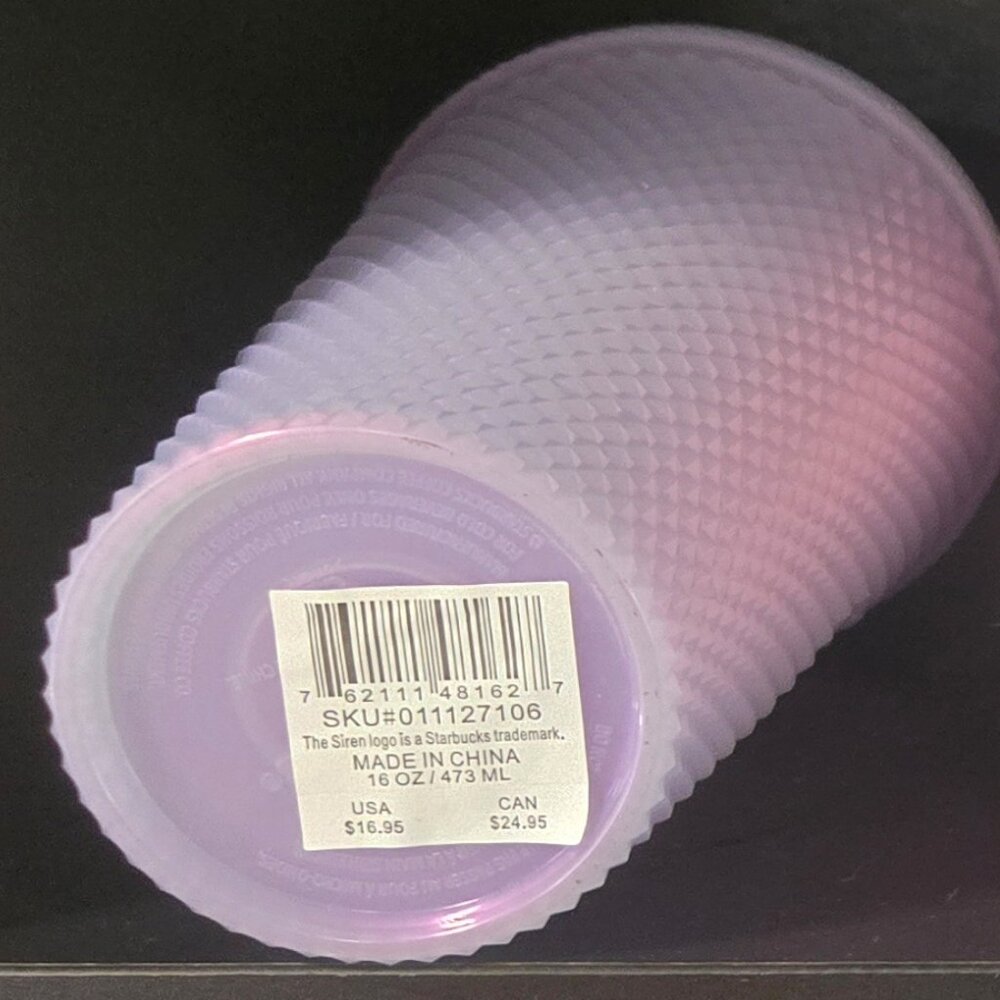 Starbucks Icy Lilac Pastel Purple Bling Studded Tumbler Cold Cup  2021 16oz
